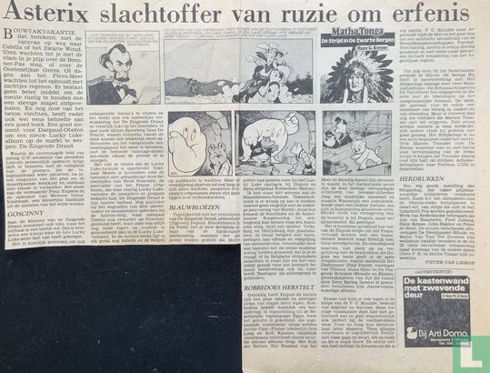 Asterix slachtoffer van ruzie om erfenis  - Image 1