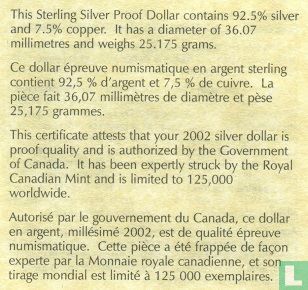 Canada 1 dollar 2002 (PROOF - colourless) "50 years Reign of Queen Elizabeth II" - Image 3