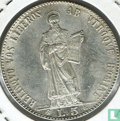 San Marino 5 lire 1898 - Afbeelding 2