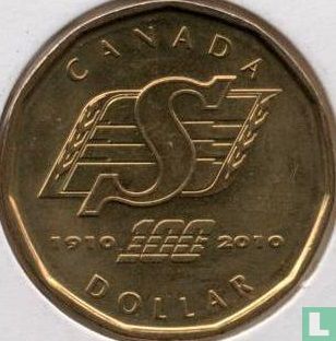 Canada 1 dollar 2010 "100th anniversary Saskatchewan Roughriders football team" - Image 1