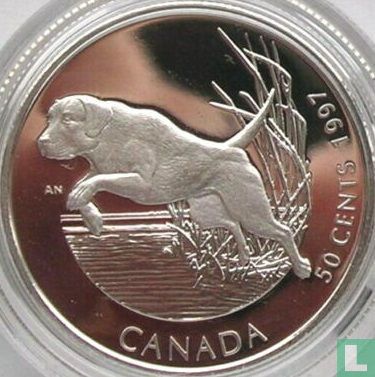 Canada 50 cents 1997 (PROOF) "Labrador retriever" - Image 1