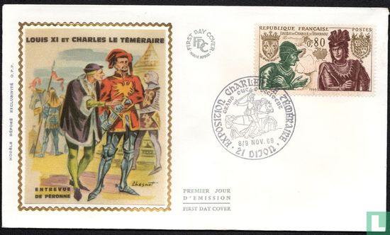 Louis XI en Karel de Stoute