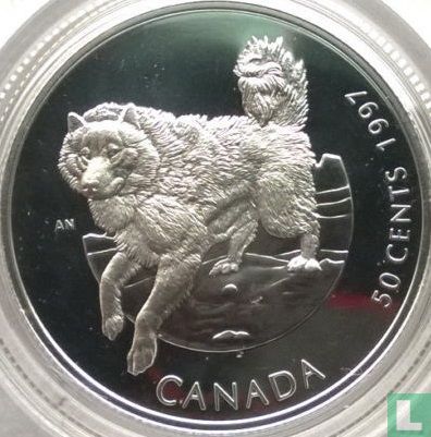 Canada 50 cents 1997 (PROOF) "Eskimo dog" - Image 1