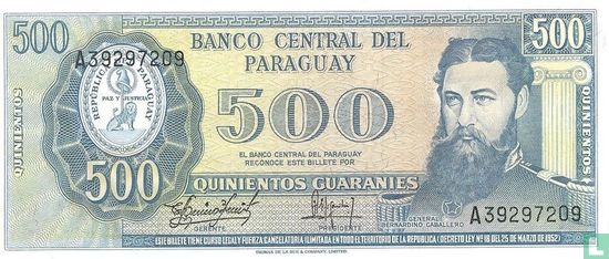 Paraguay 500 Guarani - Image 1