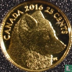 Canada 25 cents 2016 (PROOF) "Arctic fox" - Image 1