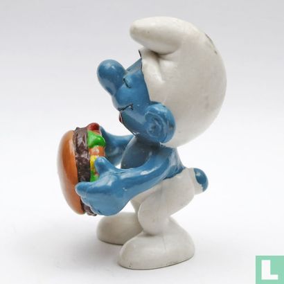 Smurf met hamburger - Afbeelding 3