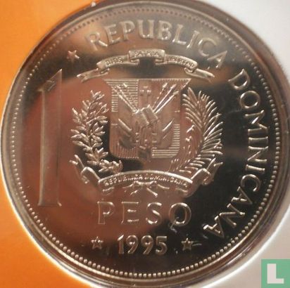 Dominikanische Republik 1 Peso 1995 "50 years United Nations" - Bild 1