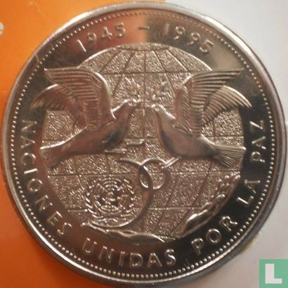 Dominikanische Republik 1 Peso 1995 "50 years United Nations" - Bild 2