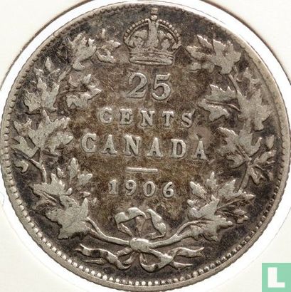 Canada 25 cents 1906 - Image 1