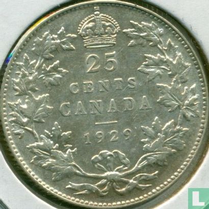 Canada 25 cents 1929 - Afbeelding 1