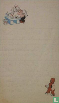 Tom Poes Kinderpost brief papier leeg - Image 1