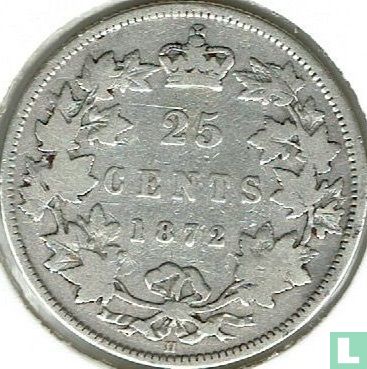 Canada 25 cents 1872 - Afbeelding 1