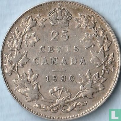 Canada 25 cents 1930 - Afbeelding 1