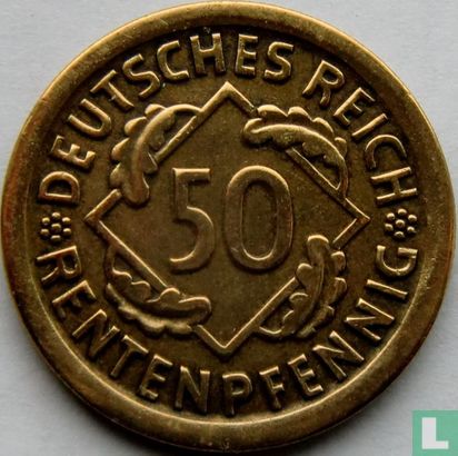 Deutsches Reich 50 Rentenpfennig 1924 (E) - Bild 2