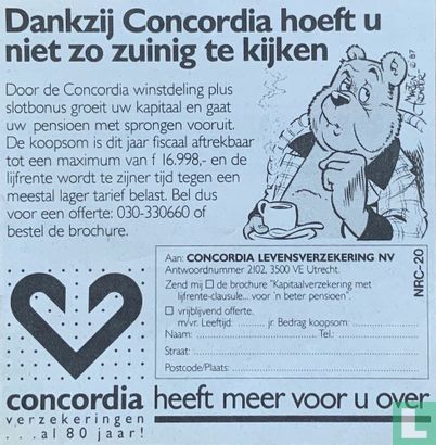 Dankzij Concordia hoeft u niet zo zuinig te kijken [kleine advertentie] - Image 1