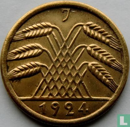Duitse Rijk 50 rentenpfennig 1924 (J) - Afbeelding 1