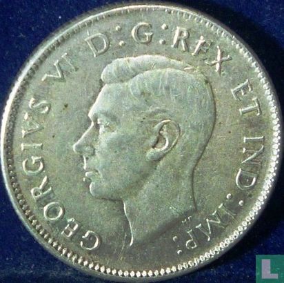 Canada 25 cents 1947 (punt na jaartal) - Afbeelding 2