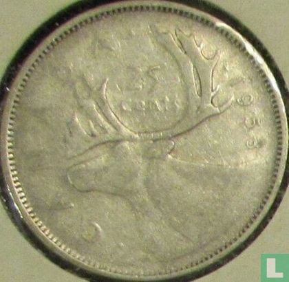Kanada 25 Cent 1953 (ohne Schulterriemen) - Bild 1
