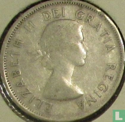 Canada 25 cents 1953 (zonder schouderriem) - Afbeelding 2