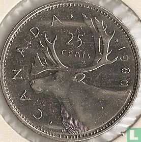 Canada 25 cents 1980 - Afbeelding 1