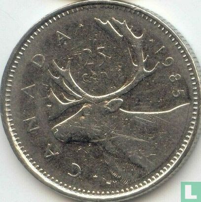 Canada 25 cents 1985 - Afbeelding 1