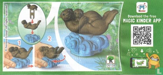Otter with young - Image 3
