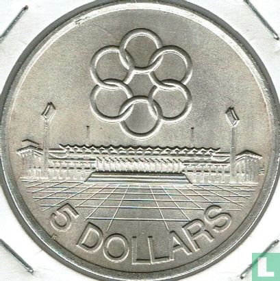 Singapore 5 dollars 1973 "Southeast Asian Games in Singapore" - Afbeelding 2