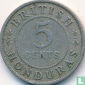 Honduras britannique 5 cents 1936 - Image 2