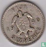 Fidschi 6 Pence 1940 - Bild 1