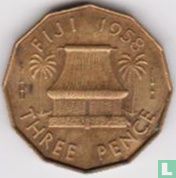 Fidji 3 pence 1958 - Image 1