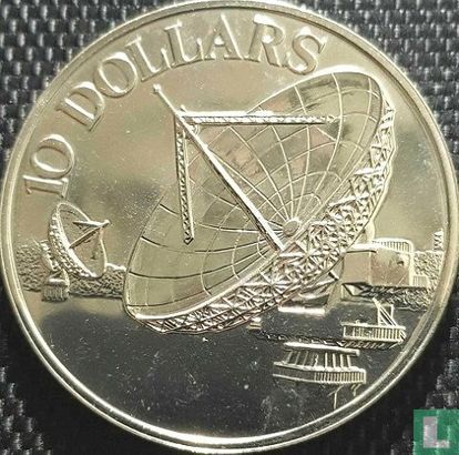 Singapour 10 dollars 1980 (argent) - Image 2