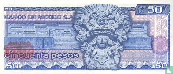 Mexique 50 pesos 1976 - Image 2