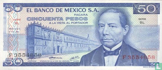 Mexique 50 pesos - Image 1