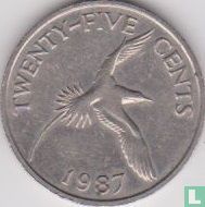 Bermuda 25 cents 1987 - Image 1