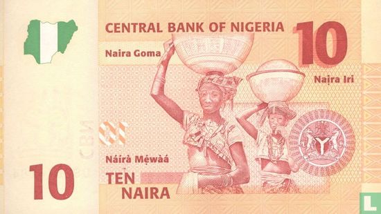 Nigeria 10 Naira 2007 (2) - Image 2