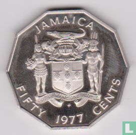 Jamaica 50 cents 1977 - Afbeelding 1