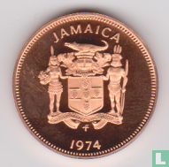 Jamaica 1 cent 1974 (PROOF) - Image 1