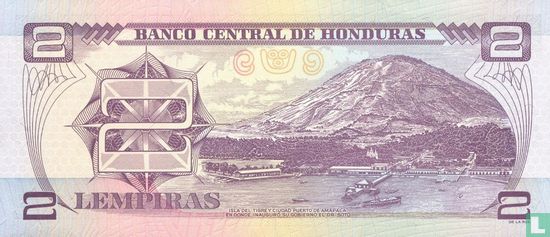 Honduras 2 Lempiras 1997 - Image 2
