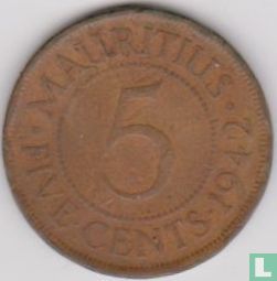 Mauritius 5 cent 1942 - Afbeelding 1