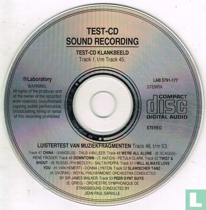 Test CD Sound Recording - Afbeelding 3