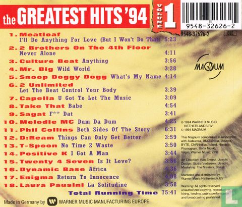The Greatest Hits '94 Volume 1 - Image 2