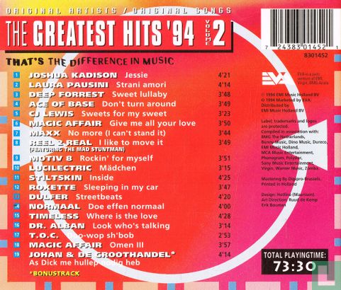 The Greatest Hits '94 Volume 2 - Image 2