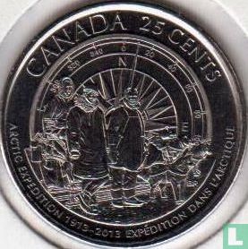 Canada 25 cents 2013 (type 2) "100th anniversary First Canadian arctic expedition" - Afbeelding 1