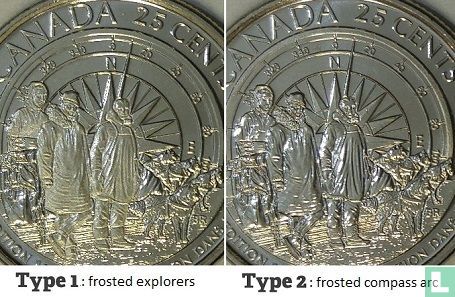 Canada 25 cents 2013 (type 2) "100th anniversary First Canadian arctic expedition" - Image 3