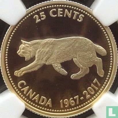 Canada 25 cents 2017 (PROOF) "50th anniversary Wildlife designs of 1967" - Afbeelding 1