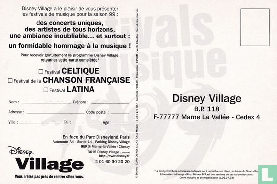 Disney Village - Festivals de musique 1999 - Image 2