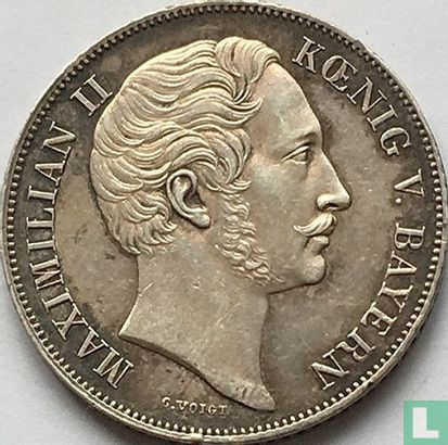 Bavaria 1 gulden 1856 - Image 2