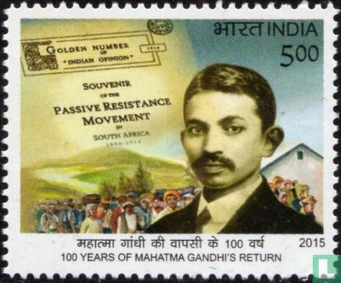 Mahatma Gandhi's terugkeer naar India 