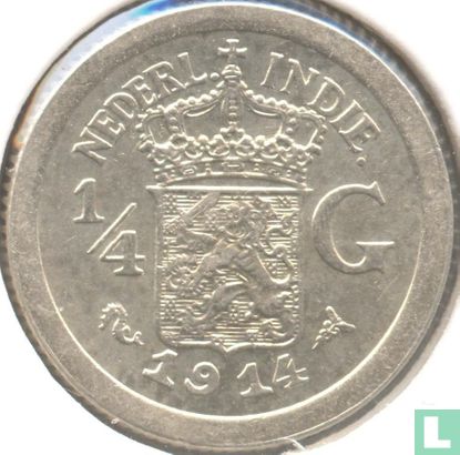 Indes néerlandaises ¼ gulden 1914 - Image 1