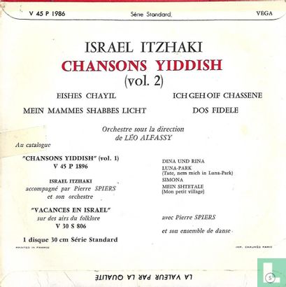 Chansons Yiddish Vol. 2 - Afbeelding 2
